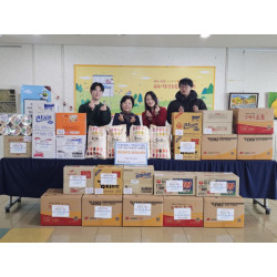 [기부전달식] 한울태권도교육관, 사랑둥이 일동 라면 800개, 쌀 10포 기부